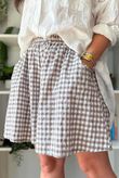 Nonni Gingham City Short Mocha